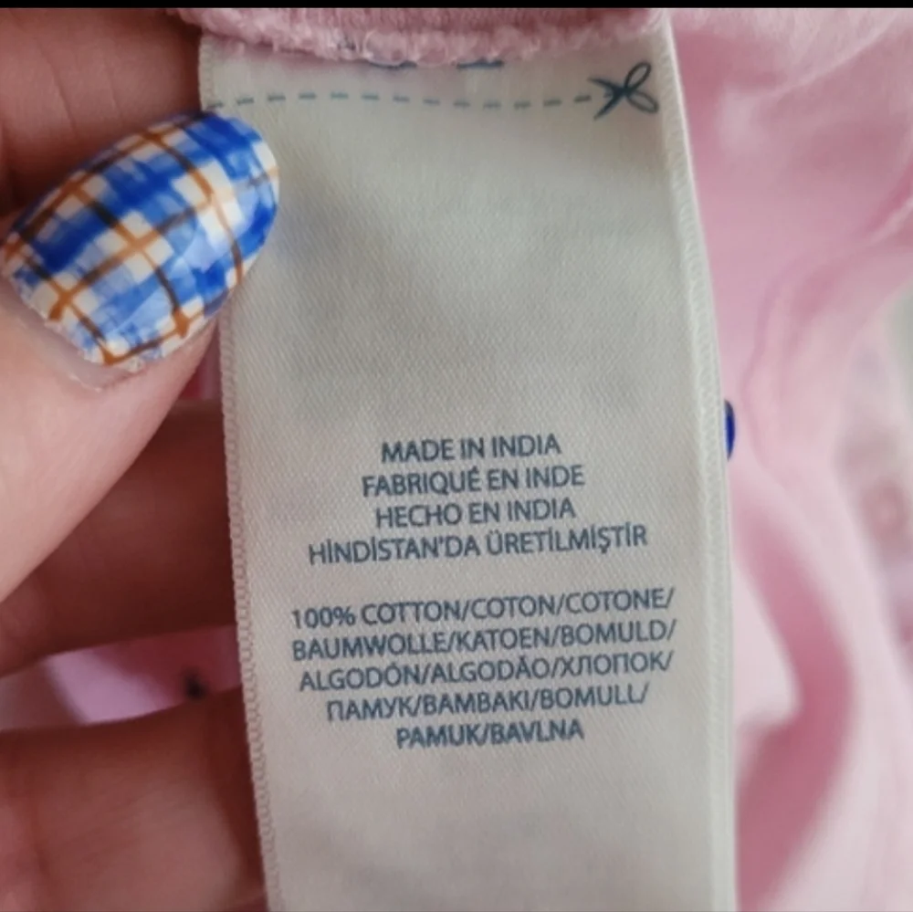 Vintage Ralph Lauren 100% Cotton Pink Prep Short Sleeve Tee Size 6 Months Infant